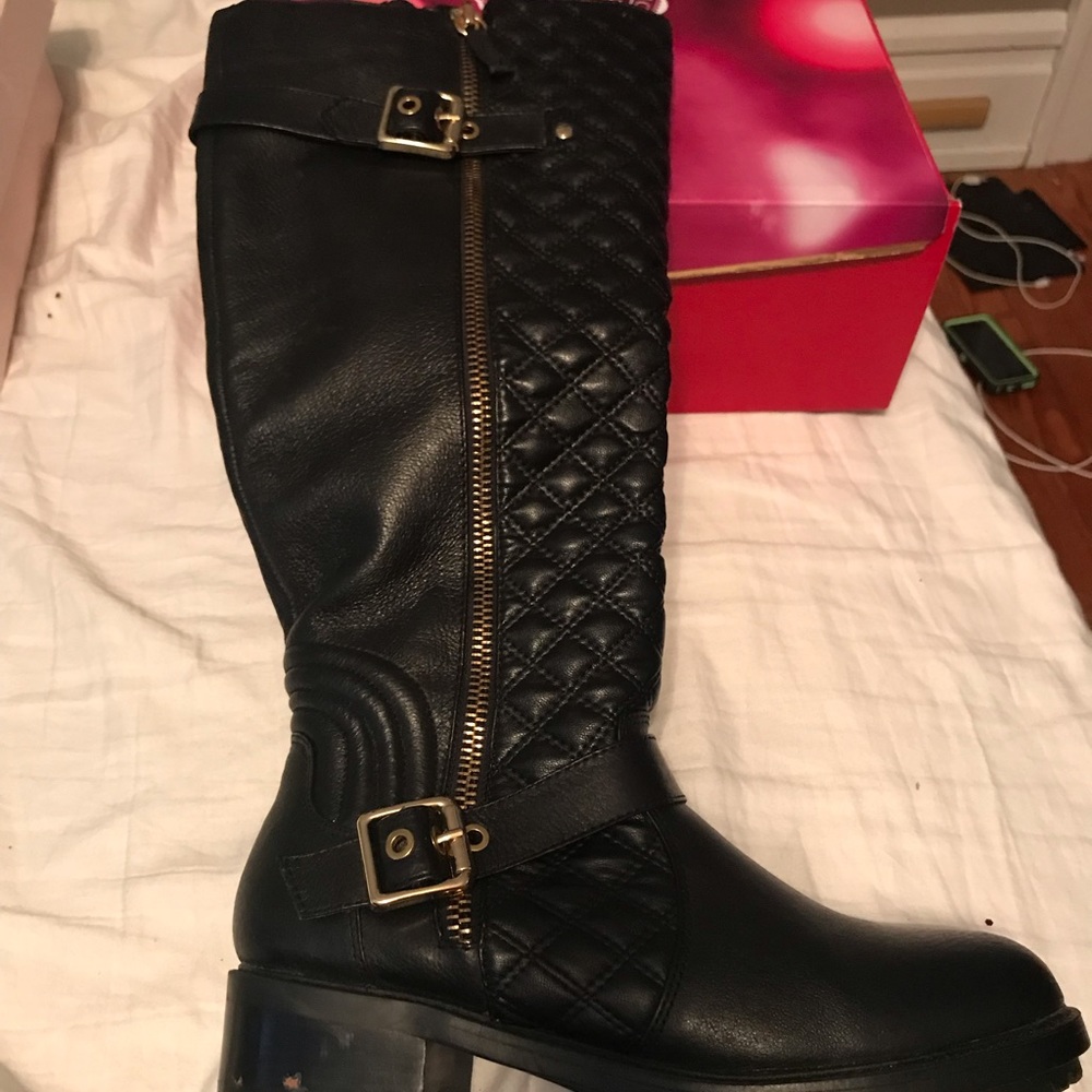 Black Knee High Boots